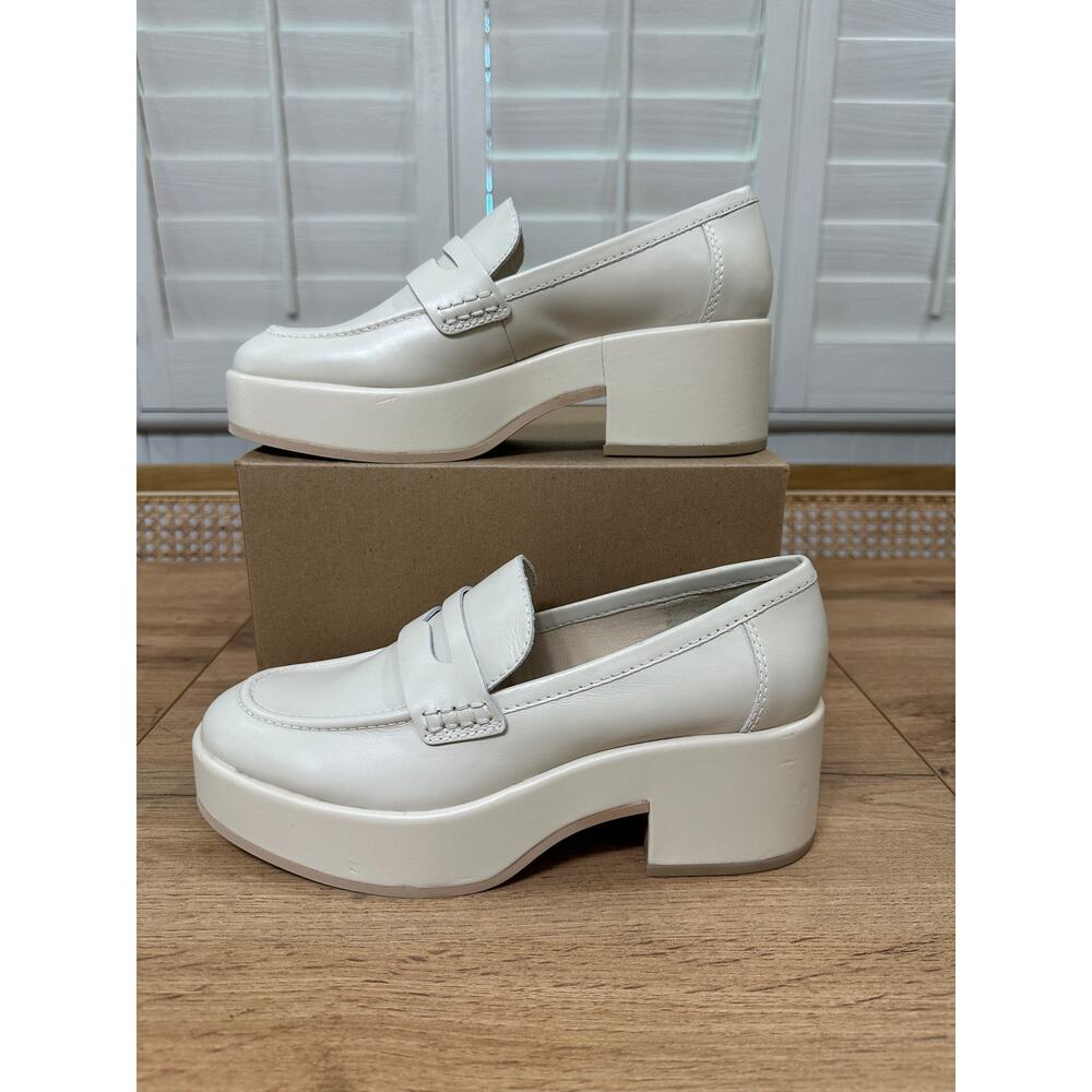 Dolce Vita Cream Heeled Loafers- it was too big. Reposhing. - Picture 4 of 13